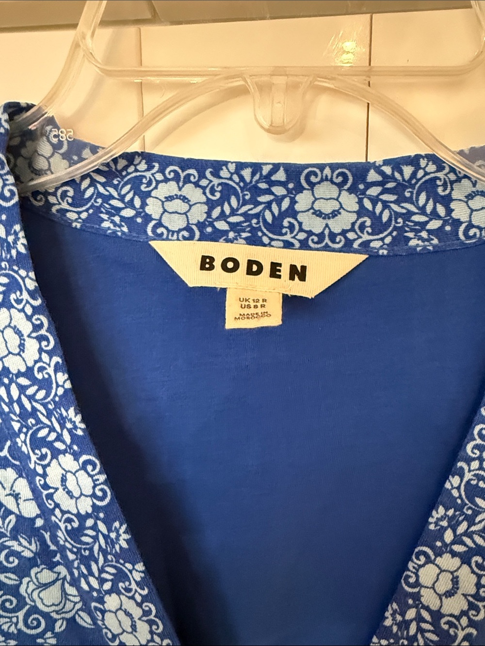 Boden Blue Floral Maxi Dress - Picture 2 of 4